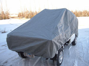 Picture of mini-truck covered with Dura-Lite Mini Truck Cover