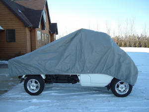 Picture of mini-truck covered with Dura-Lite Mini Truck Cover